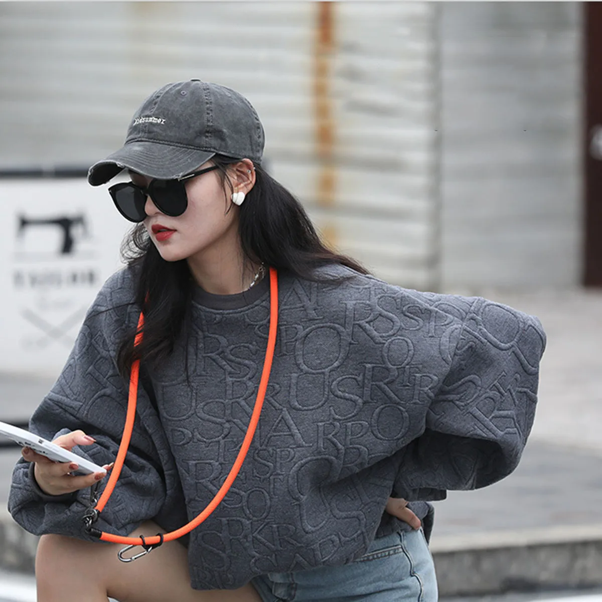 Hands-Free Mobile Phone Lanyard with Detachable Shoulder and Neck Strap