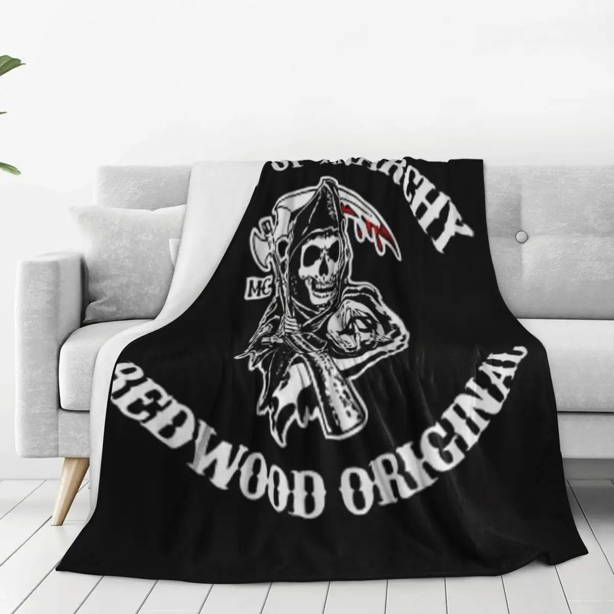 SOA Sons Of Anarchy Blanket Flannel Lightweight Throw Blankets Sofa Throw Blanket For Couch Bedding Office Throws Bedspread 2