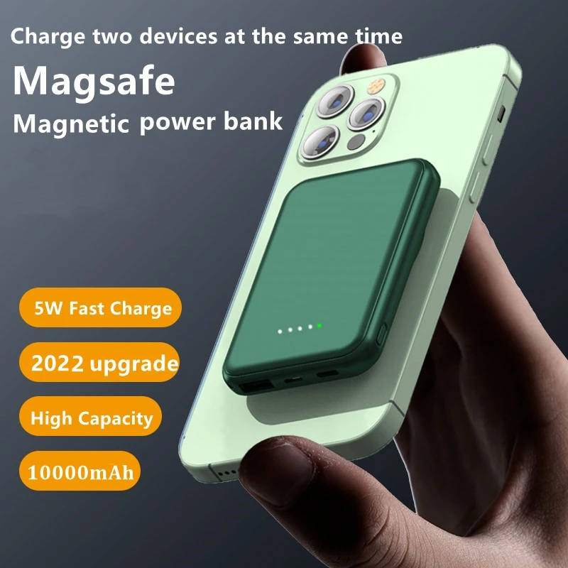 Magnetic Wireless Charges For iPhone 13 12 11 Pro Max Magsafing 10000mAh Fast Charge for Xiaomi Samsung Power Bank Battery Pack magsafe charger amazon