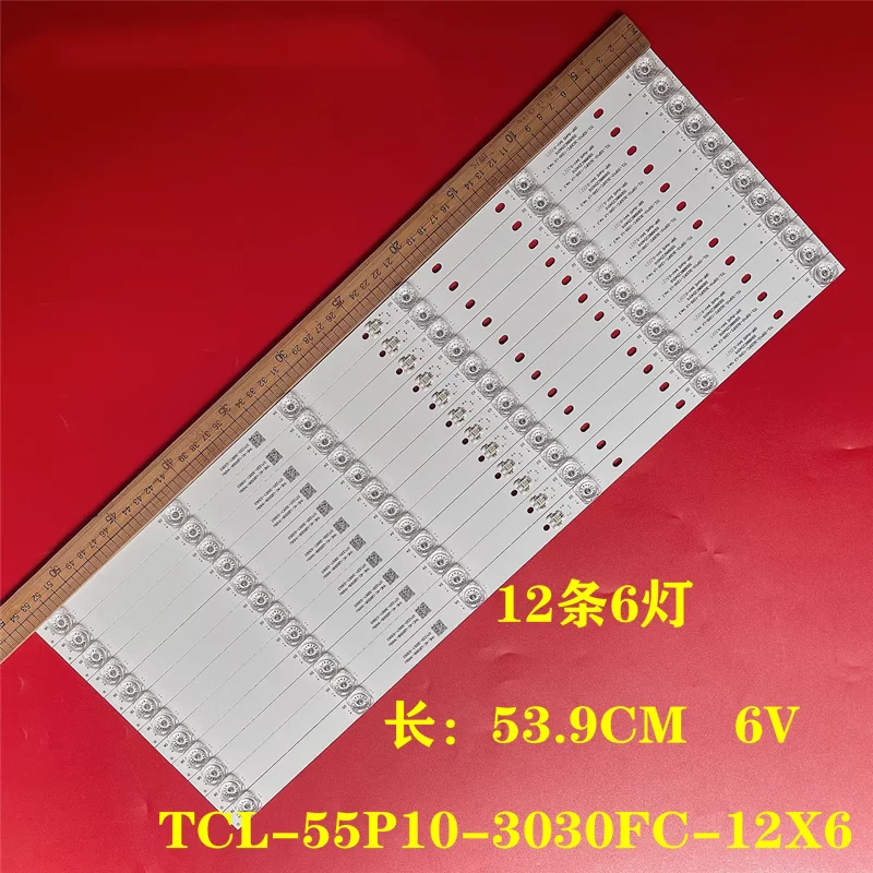 LED Backlight for TCL 55C715 55C715X1 55C717 55C716 55C78 TCL-55P10-3030FC-12X6-LX Ver.3 YHF-4C-LB5506-YH10J 4C-LB5506-YH09J