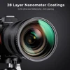 K&F Concept Variable ND2-ND32 Neutral Density Filter (Nano-X) 58mm 67mm 72mm 77mm 82mm 28-Layer Water And Scratch Proof Coatings 5