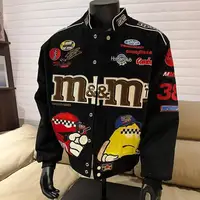 American Cartoon Embroidery Men Baseball Jacket Unisex Spring Autumn vintage Fashion Crand Loose Jacket motorcycle Printing Coat 2
