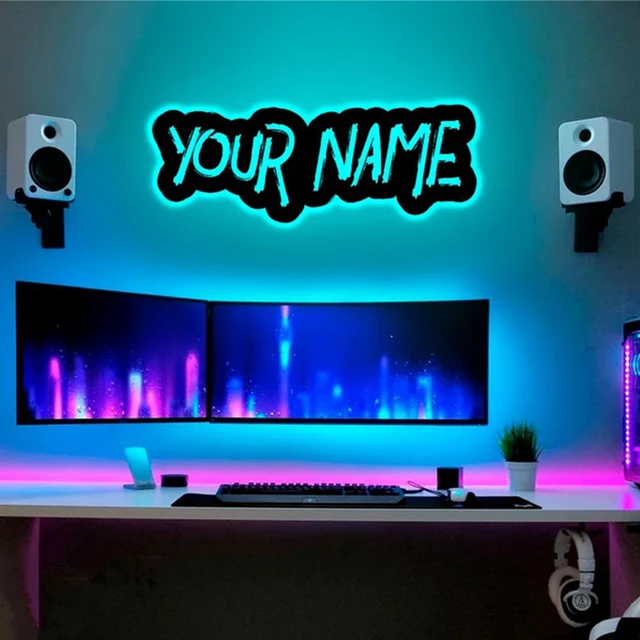 Neon Lights Signs Game Room | Games Room Led Sign Custom | Led ...