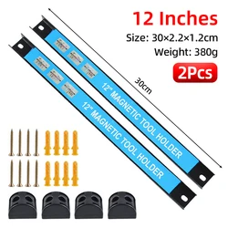 Heavy - Duty Magnetic Tool Holder for Workshop Organization (2Pcs 30cm)