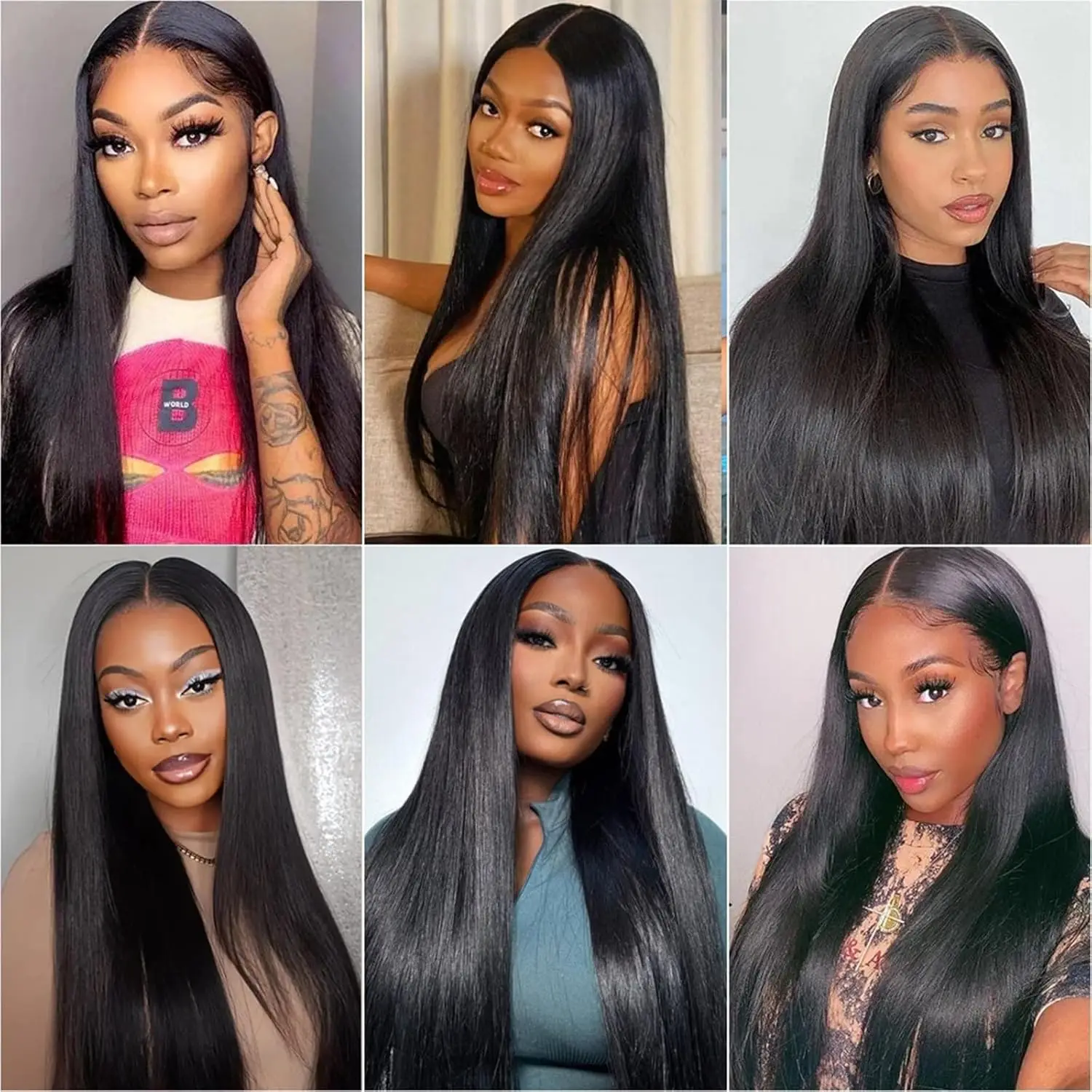 12A Human Hair 1/3/4 Bundles Straight Bundles Human Hair 100% Unprocessed Brazilian Remy Virgin Hair Extensions Hair Bundles 1B