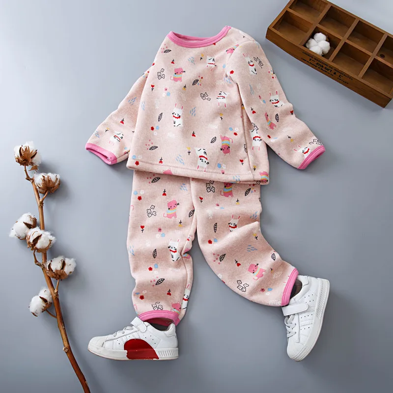 Pyjama Polaire Garçon - Ensemble Haut + Pantalon Avec Poches - Chaud Et Doux Pour L'hiver - Vêtement De Nuit Enfant
