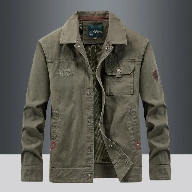 Waterproof Men's Tactical Multi-Pocket Windbreaker Jacket - Wear-Resistant, Thin Cargo Coat