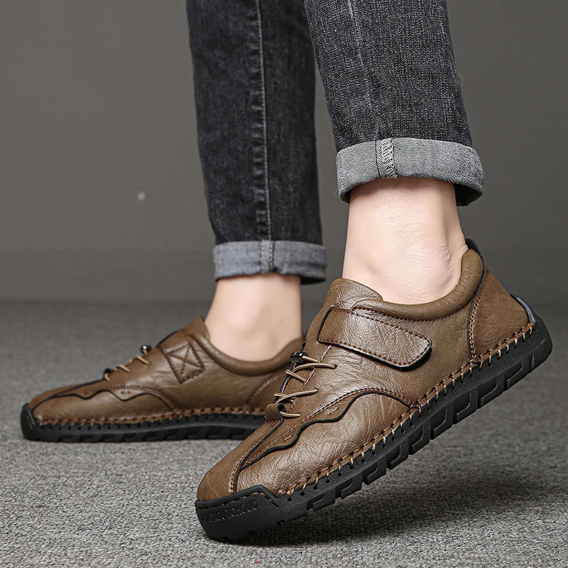Golden Sapling Men Loafers Casual Business Shoes Fashion Leather Flats Comfortable Men's Leisure Shoe Classics Formal Loafer