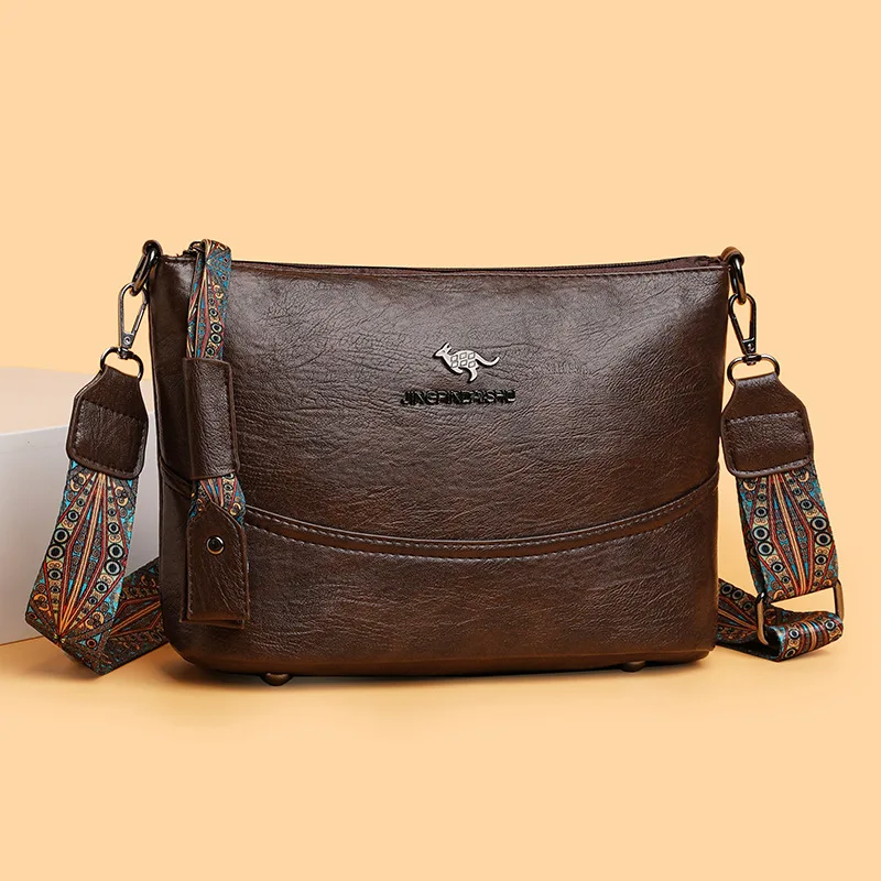 Retro Women's Tote Bag Elegant Purse with Adjustable Crossbody/Shoulder Strap, Versatile Handbag for Work, Travel, Everyday Use