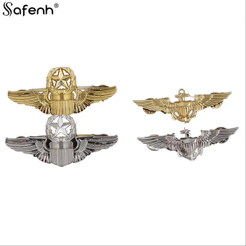 1 Pz Badge Us Army Wings Comando Militare Master Aviator Metal Wings Badge Wwii Us Comando Badge Pin Spilla