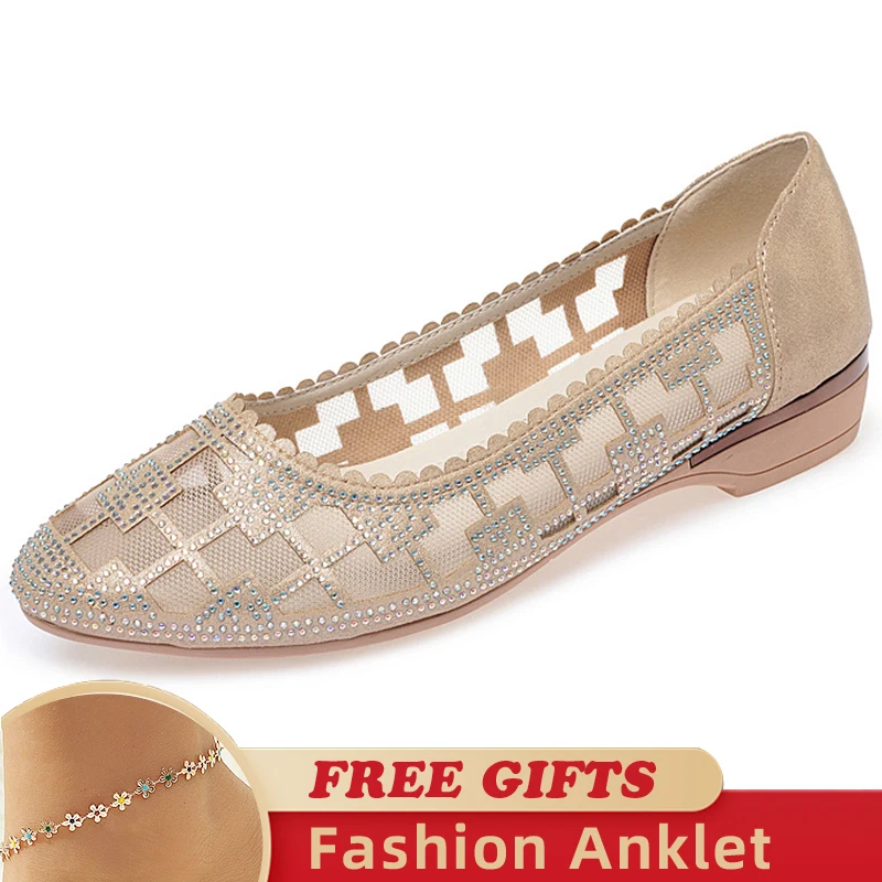 

Rhinestone Women Sandals Wedge New Fashion Roman Hollow Sandals Women Women's Summer Female Sandals