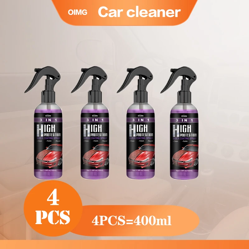 Ceramic Coating 3 In 1 Quick Coating Spray High Protection Auto Nano  Polishing Spraying Wax Car Paint Scratch Repair Remover JB-XPCS 44