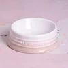 Ceramic colored cat bowl Pet bowl Cat bowl High foot protection Large diameter Large size cannot be turned over 6
