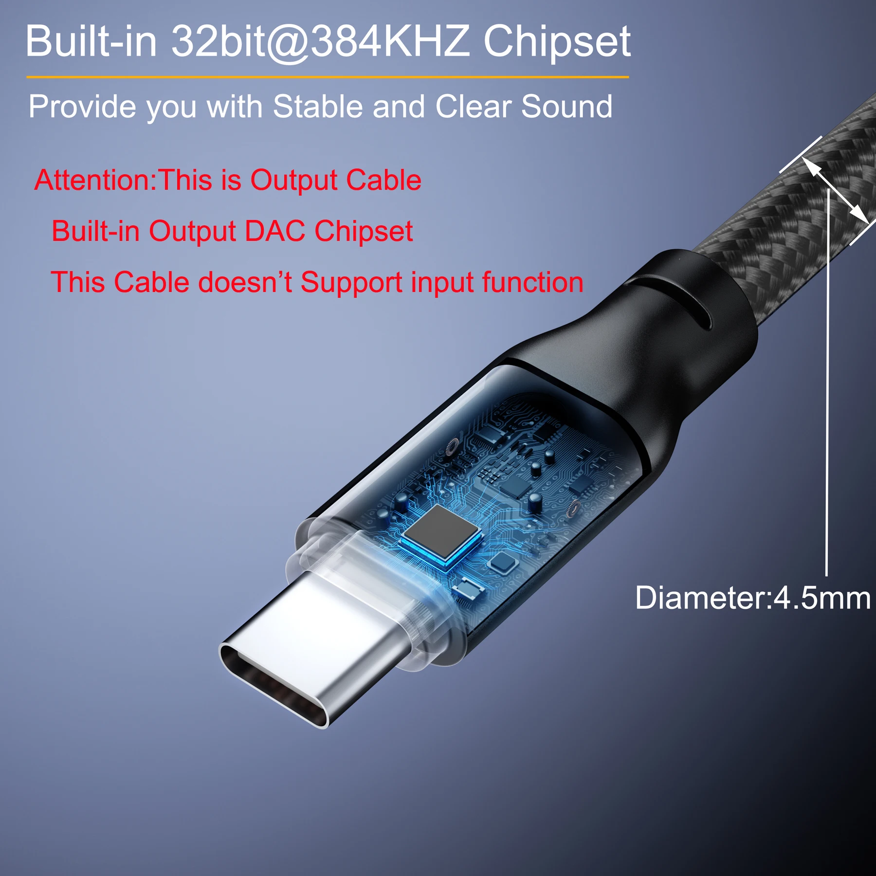 Bochara Premium Braided Dual XLR Male Audio Cable with Built-in Chipset and Enhanced Shielding