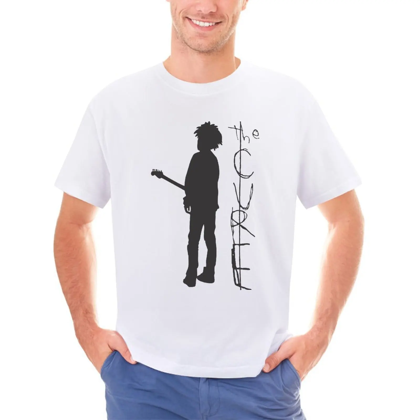 The Cure Poster Band Music T Shirt Album Robert Smith Guitar Sing Novità T-Shirt In Cotone Maniche Corte Stampa Vestiti Divertenti Regalo