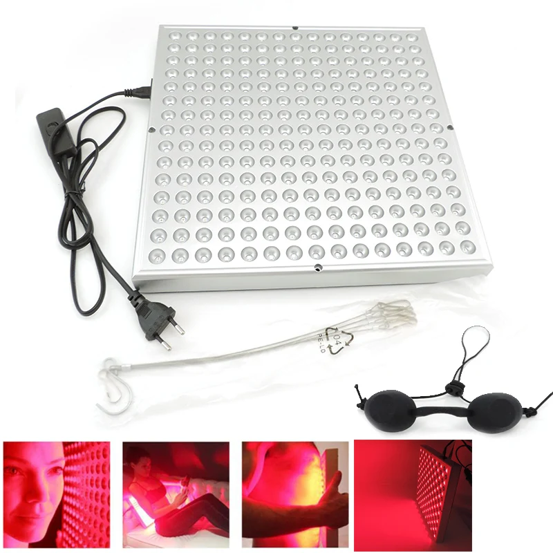 Anti Aging 660Nm Deep Red Led Infrared Therapy Light Grow Light Therapy 850Nmlamp Set Per Il Sollievo Dal Dolore Della Pelle Del Viso Corpo 225Led V