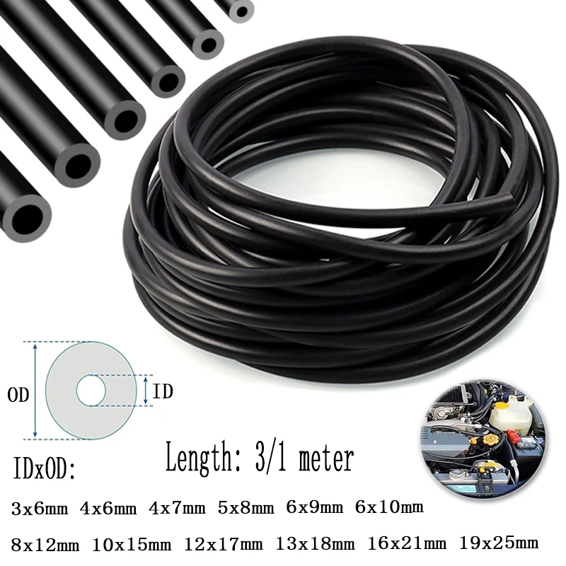 Silicone Tube 1/3 meters ID3mm-19mm OD6mm-25mm Flexible Soft