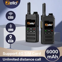 Zello Walkie Talkie 4g Sim Card WiFi Network Cell Phone Radio Long Range 100 Miles Professional POC Walkie Talkie 1