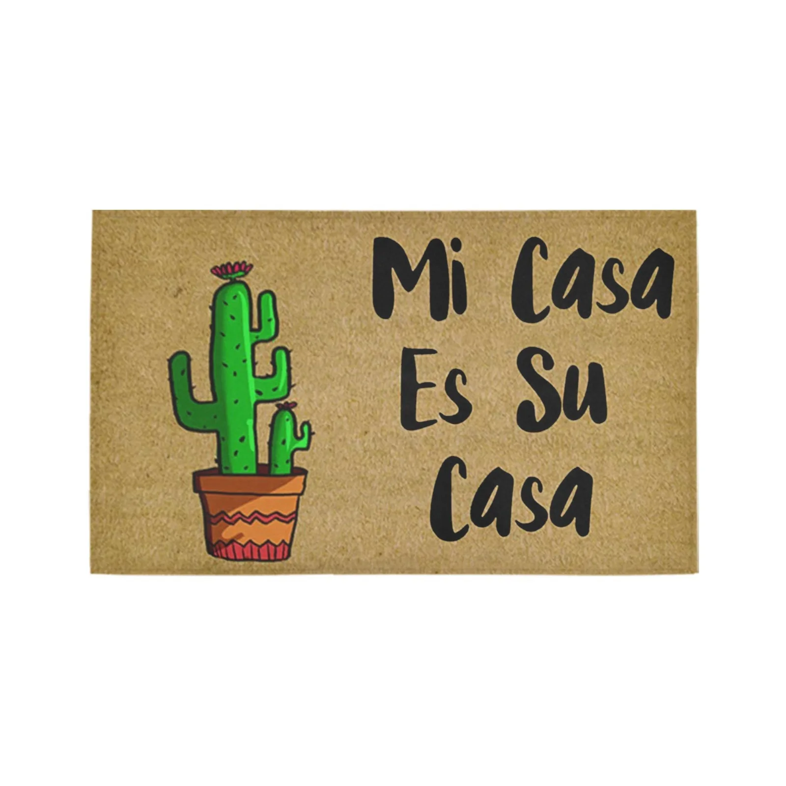 

Mi Casa Es Su Casa Entrance Floor Mat Non-slip Spanish Welcome Doormat Home Port Outdoor Indoor Rubber Door Mat