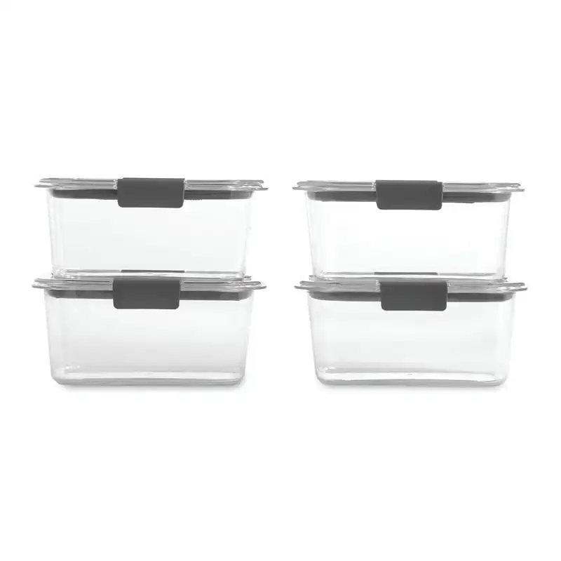 Rubbermaid Brilliance BPA Free Food Storage Containers with Lids, Airtight,  for Lunch, Meal Prep, and Leftovers, Set of 12 - AliExpress