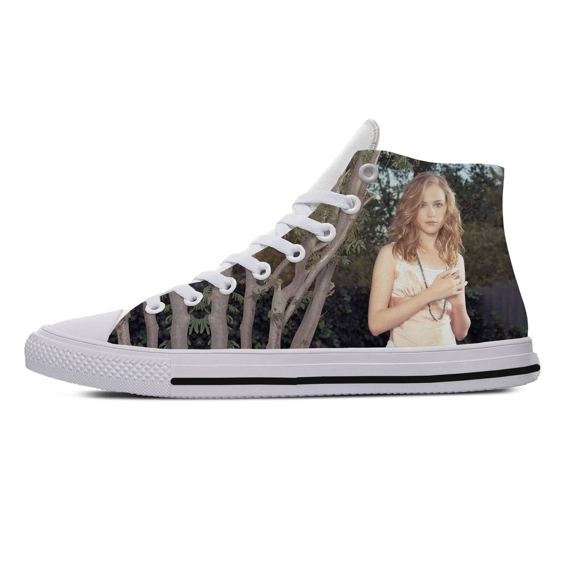 Hot Fashion Funny Summer High Quality Sneakers Handiness Casual Shoes Men Women Evan Rachel Wood High Top Classic Board Shoes