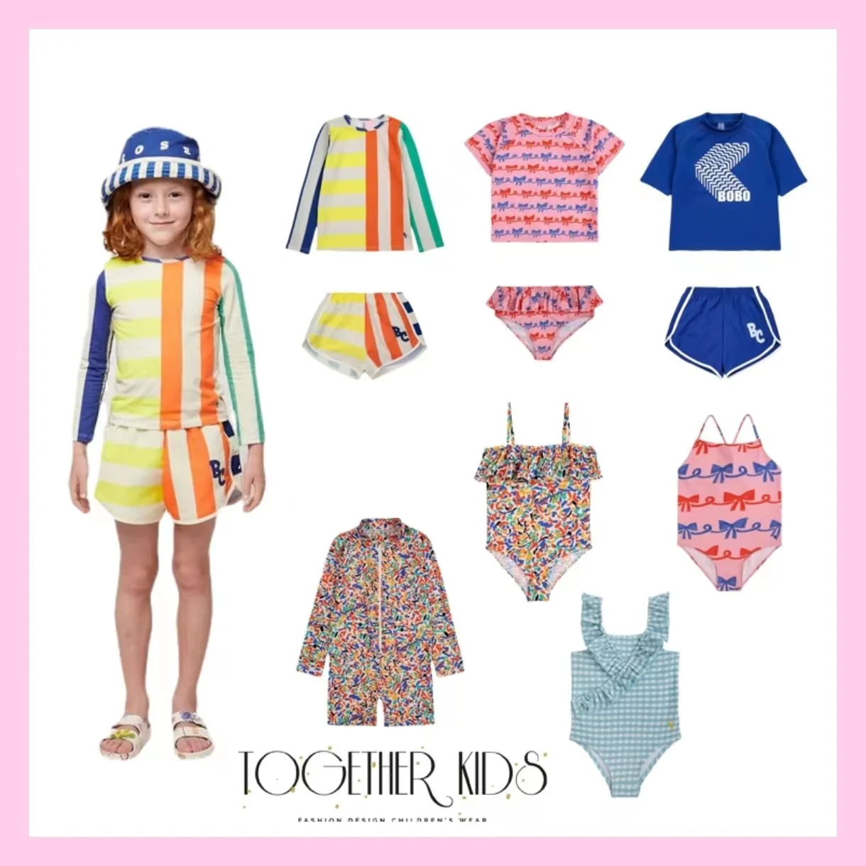 

wimsuit Boy Girls Swimwear Sets WYN Brand 2024 New Summer Toddler Fashion Print Bikini Sets Baby Girl Swimsuits Holiday Beach Cl