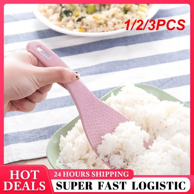 1/2/3PCS Rice Cooker Spoon Rice Cooker Household Paddle Kitchen Gadgets Accessories Rices Serving Spoons Handle
