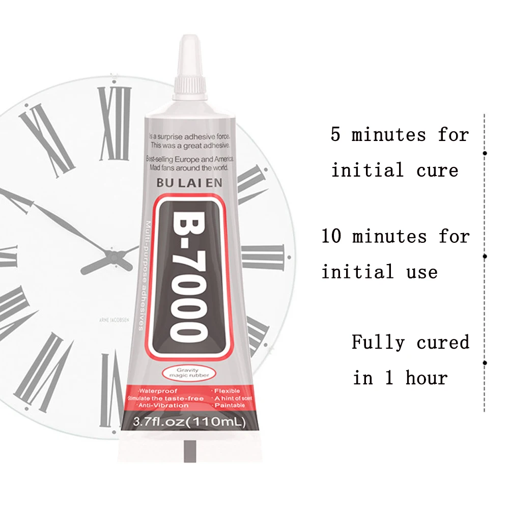 B-7000 투명 접착제, 전화 수리 접착제, 범용 유리 플라스틱, DIY 드릴, 슈퍼 접착제, 15ML, 25ML, 50ML, 110ML