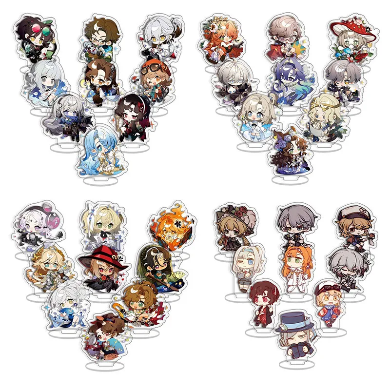 

9pcs/set Reverse:1999 Medicine Pocket Vertin Regulus Mini Arcylic Stand Accessories Game Backpack Pendant Prop Badge Fans Gift
