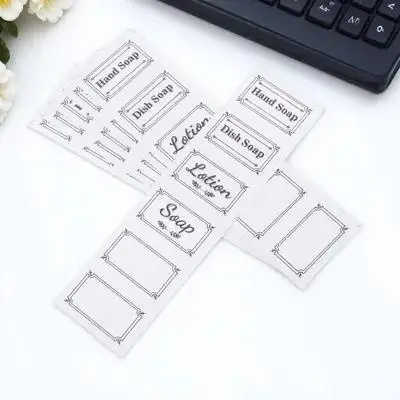 6Pcs 방수 비누 스티커 방수 코팅이 된 프리미엄 종이 비누 디스펜서 욕실 주방용 쉽게 벗겨지게 하는 재사용 가능한 종이