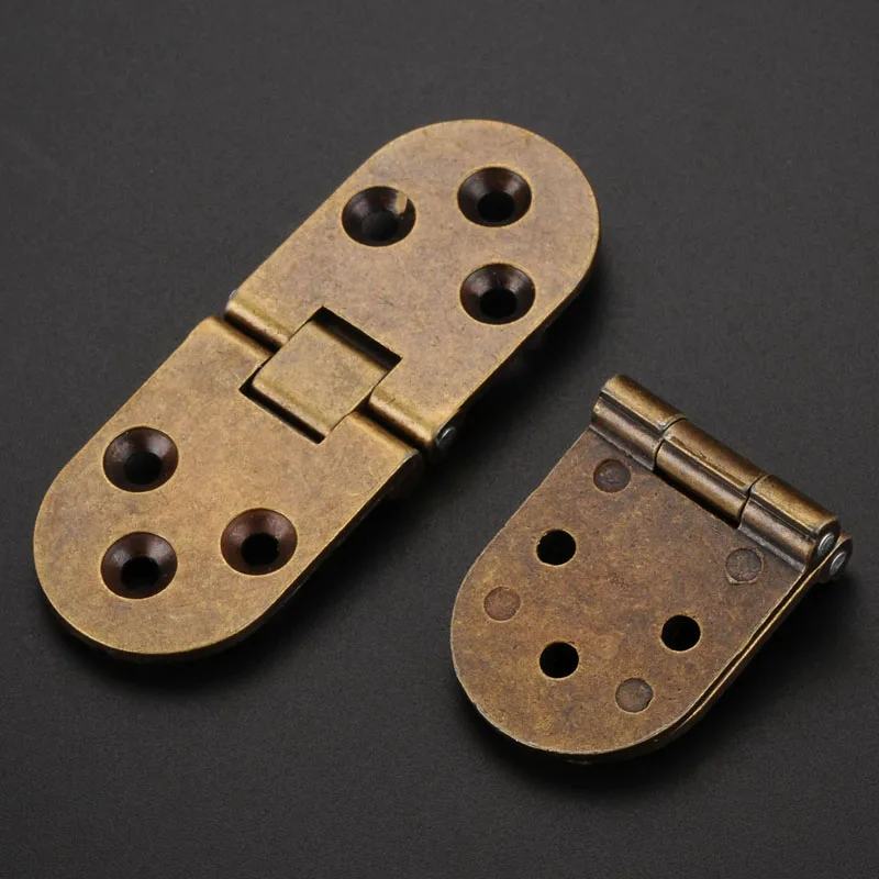 Cerniere Pieghevoli In Lega Di Zinco Per Porte D'Armadio - 4 Pezzi Nero, 40x40x5mm - Foto 5