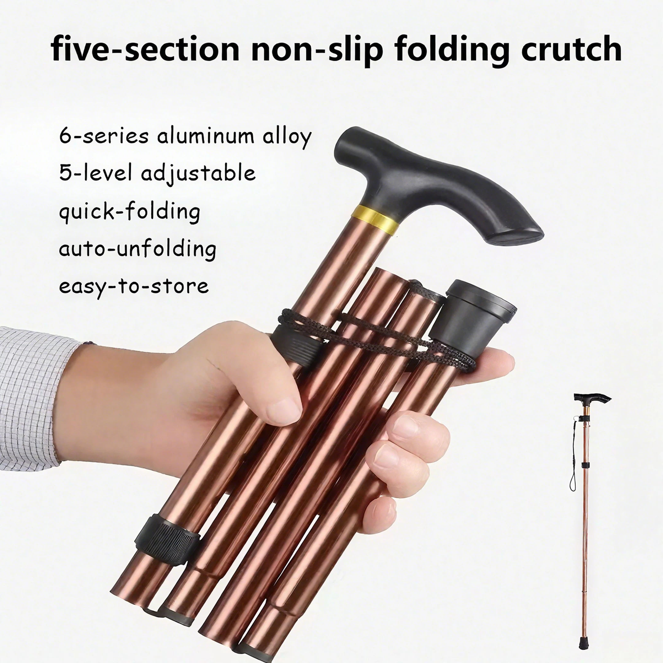  slider image of Multifunction Walking Stick Trekking