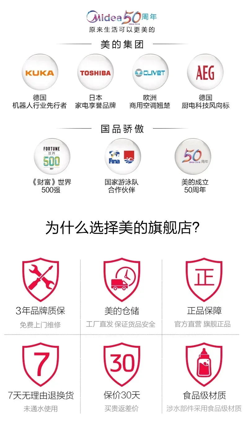 Description Picture 2 of item220V New Model Midea Water Dispenser for Home and Office Use with Smart Automatic Hot and Cold Vertical Design