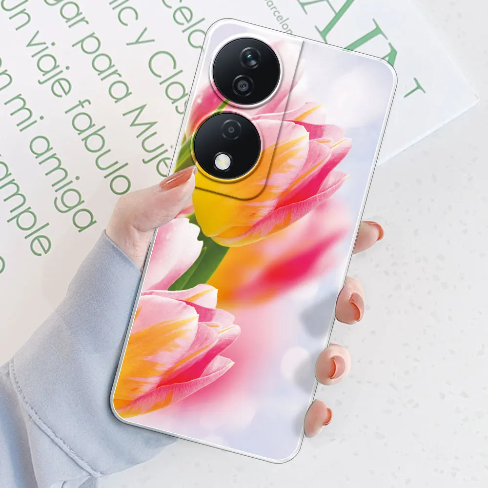 Clear Soft Silicone Protective Phone Case for Honor 90 – Transparent Smart Cover