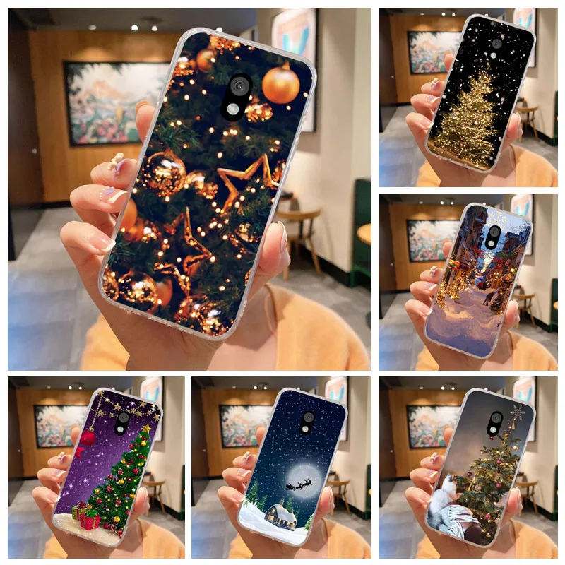 Christmas-Themed Clear Soft Silicone TPU Phone Cover