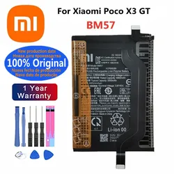 High Quality Xiao Mi 100% Original Battery BM57 For Xiaomi Poco X3 GT 5000mAh Phone Battery Bateria Batteries Fast Shipping