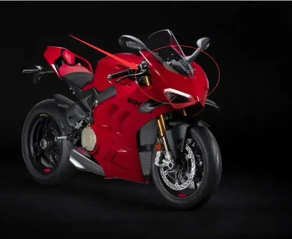 

For Ducati V4 V4S V4R Panigale 2020 2021 2022 Front Partial Fairing Headlight Deflector Cover Front Upper Nose Hood
