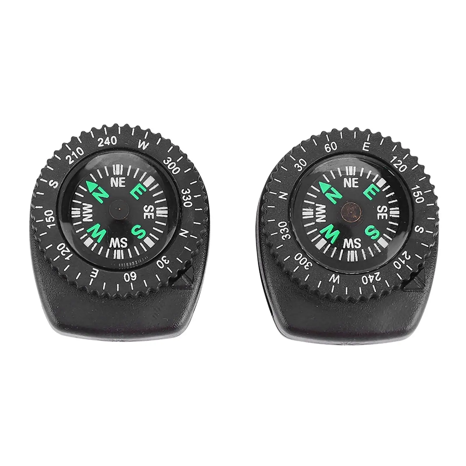 2pcs Portable Plastic Compass for Watch Band Camping & Boating Outdoor Accessory