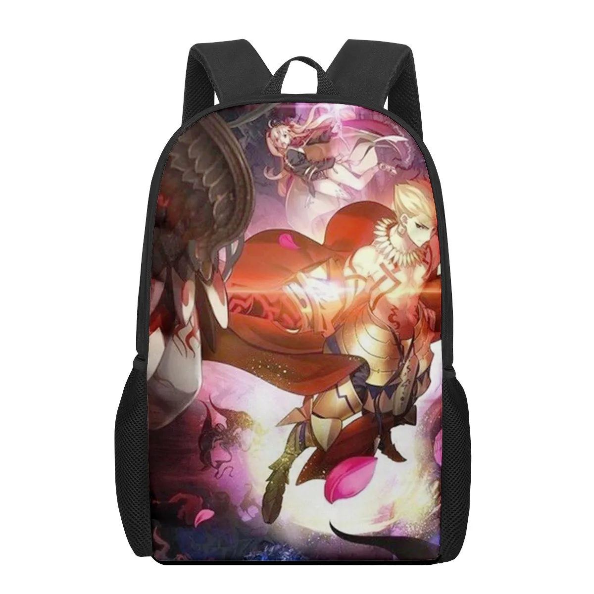 Anime Fate Gilgamesh 3D Pattern School Bag for Children Girls Boys Casual Book Bags Kids Backpack Boys Girls Schoolbags Bagpack