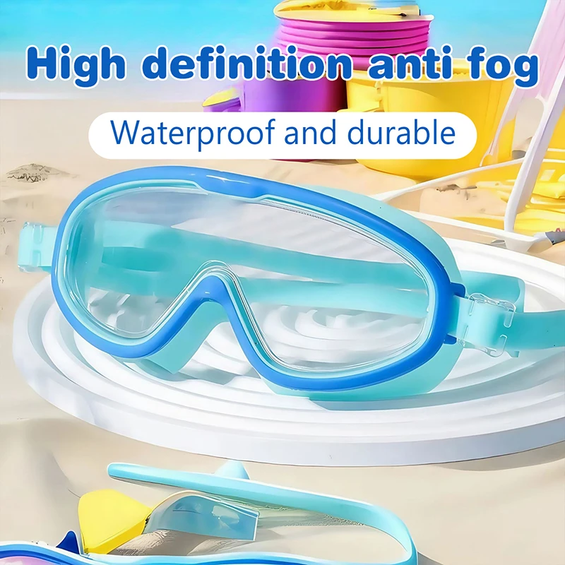 Popular Online Waterproof And Anti Fog Large Frame Professional Diving Goggles, Adult Swimming Goggles