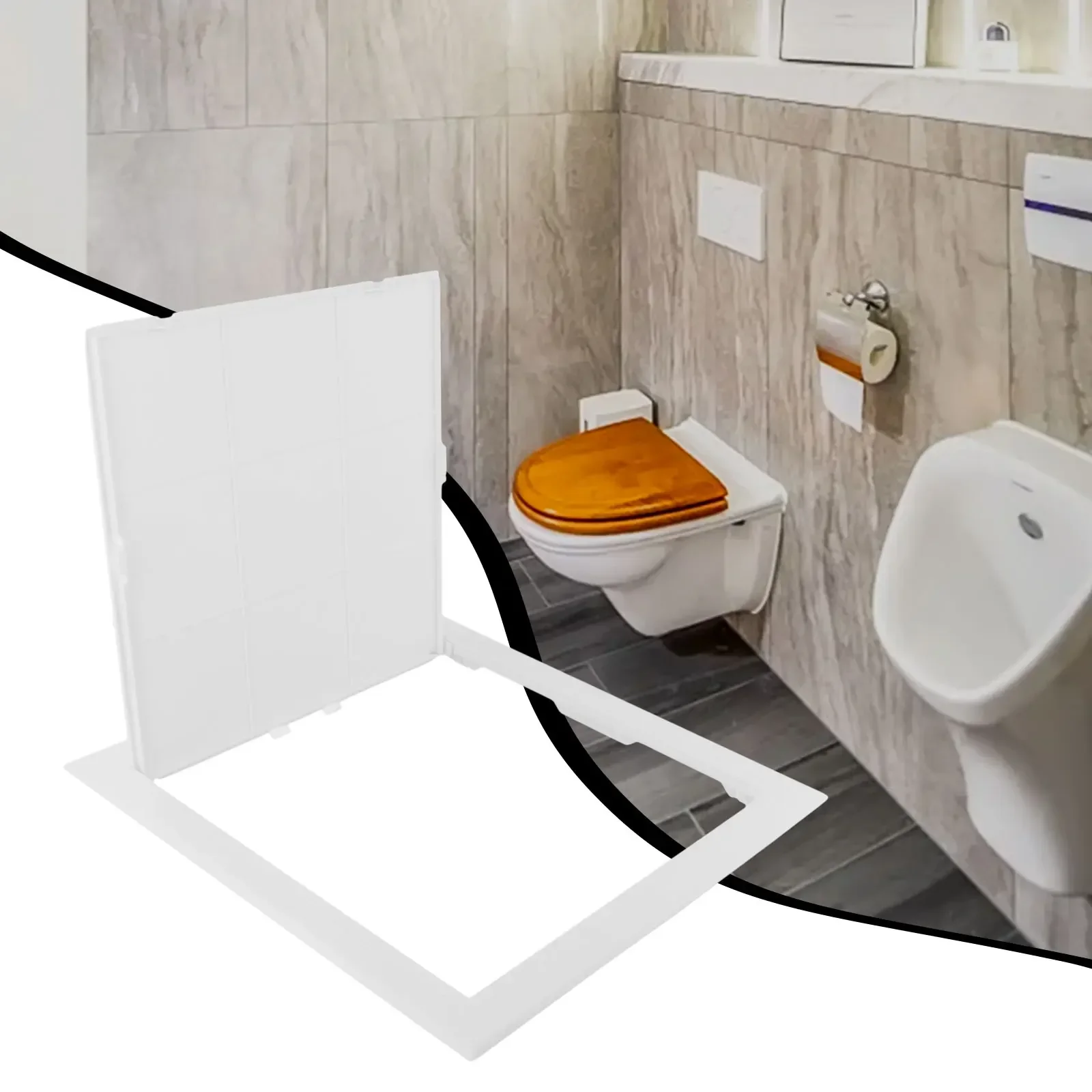 White Access Panel Inspection Hatch Plastic Revision Door Push-Type Inspection Port Home Hardware Replacement Accessories