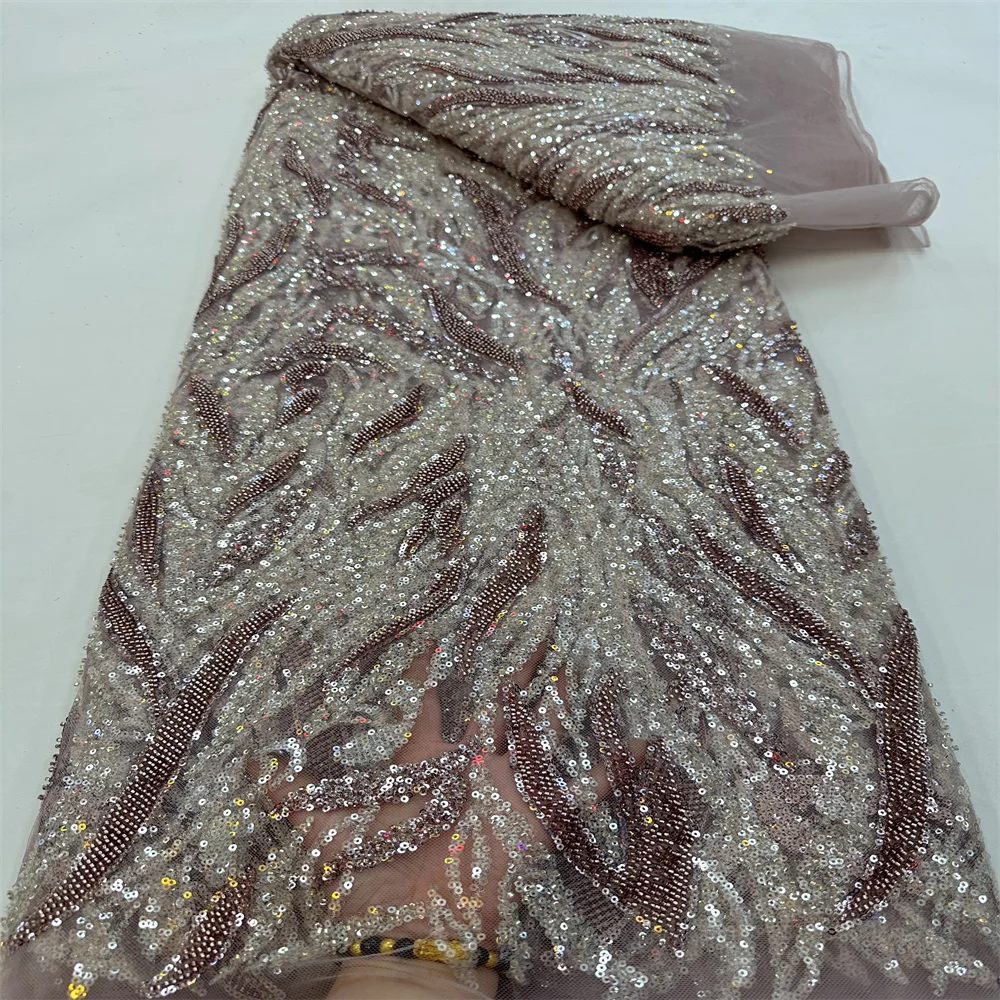 

Новейшая африканская кружевная ткань с блестками, высококачественные нигерийские Свадебные платья, материал 2024 французская сетка, Тюлевое кружево для женщин rf