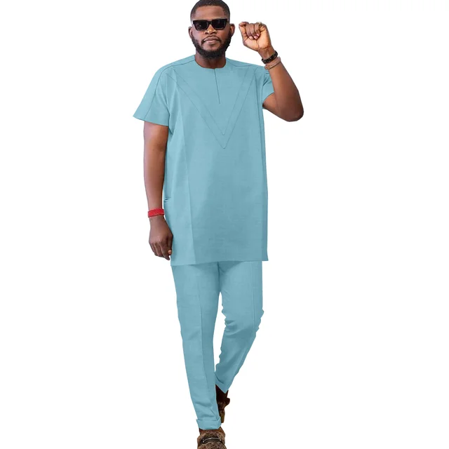 Fashola Short Sleeve Dashiki Outfit - Image 5