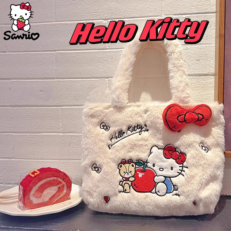 

Плюшевая сумка Hello Kitty, рюкзак Sanrio, Наплечная Сумка Cinnamoroll, сумка Kuromi, сумка через плечо My Melody, сумка для хранения, аниме, подарок для девушки