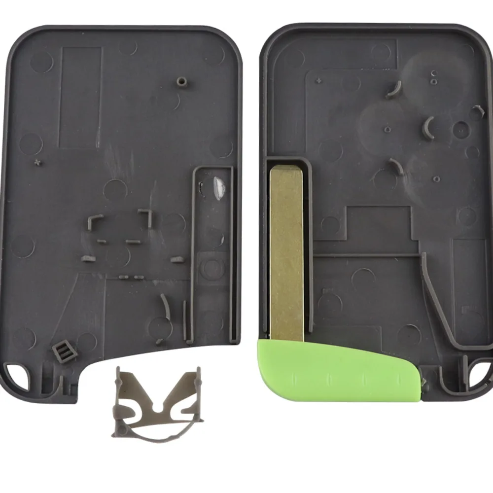 3-button Remote Control Key Card Case Fob Cover Inserted Into Small Key Blade Smart Card For Renolaguna Espace key case