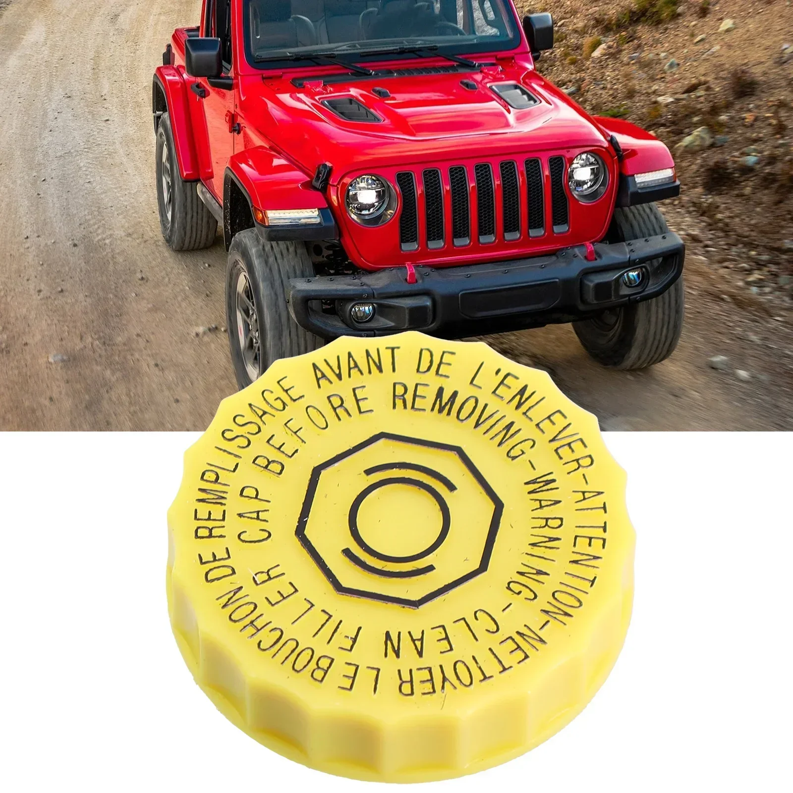 Tapa Para Depósito De Cilindro Maestro De Freno - Compatible Con Jeep, Dodge, RAM