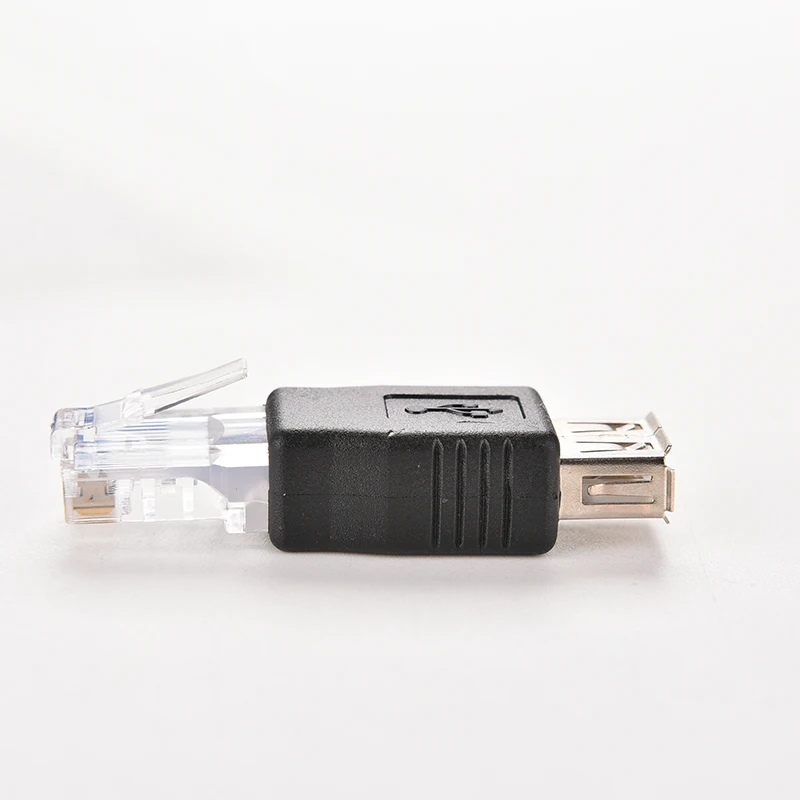 Ethernet Adapter: RJ45 to USB Female Converter Plug