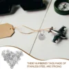 50pcs Numbered 1-50 Tags Key Labels Tags Key Classification Tags Small Metal Key Tags for Kindergarten 6