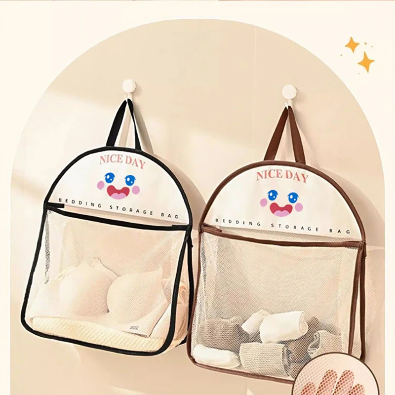 Large Capacity Storage Mesh Bag Storage Bag Reusable Vegetable Storage Net Bag Underwear Socks Storage Kitchen Hanging Mesh Bag 4