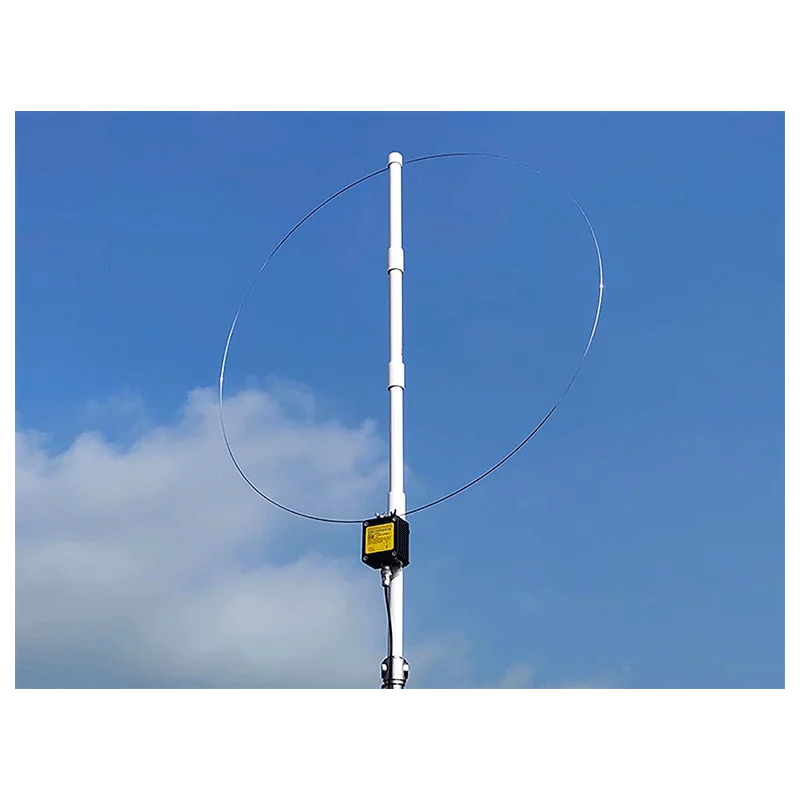 K-480WLA Portable Shortwave Radio Active Loop Antenna 0.5MHz-500MHz Full Band Radio Antenna 6 Meters 30dBi with 1800mAh Battery